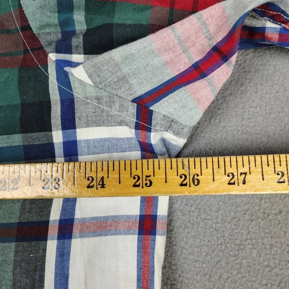 Vintage Ralph Lauren Button Down Shirt Men XL Plaid Long Sleeve Preppy Old Money